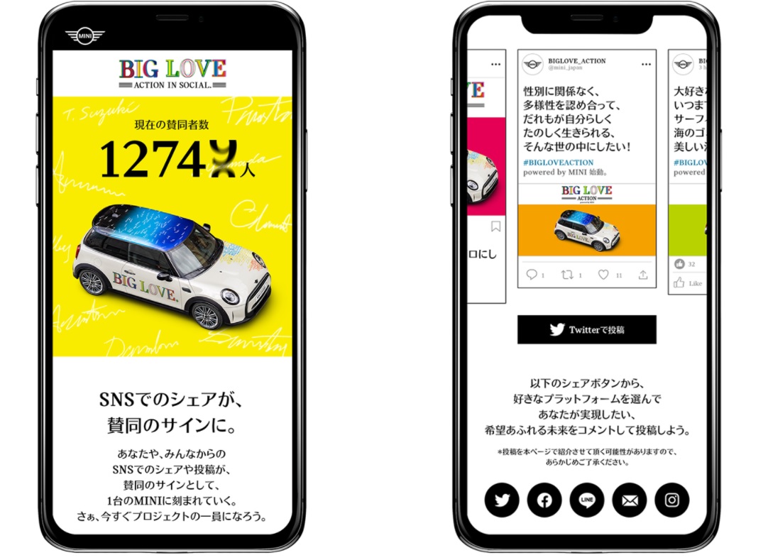 BIG LOVE ACTION powered by MINIが本日よりスタート